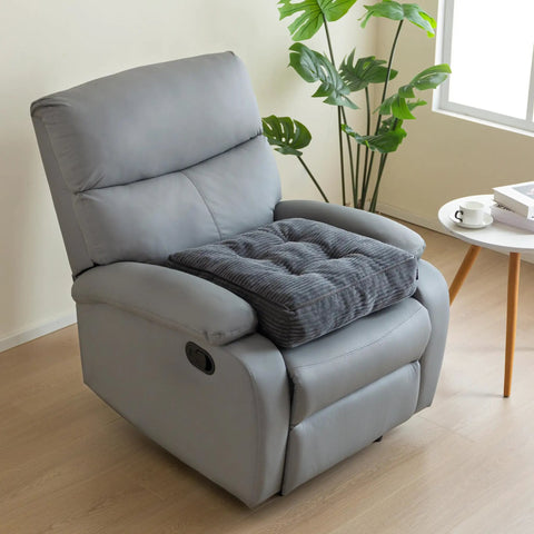 Tufted Corduroy Recliner Seat Cushion For Seniors And Adults High Density Foam 20x20x4 Inches Get Up Easier Cushion on recliner