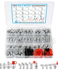Grab This 105PC Grease Fittings Kit With Metric And Sae Zerks For All Your Daily Maintenance Chores It Includes M6 M8 M10 And Threads To Keep Your Gear Lubed And Running Smooth Like New Without Any Hiccups. clear plastic organizer with zinc-plated grease fittings
