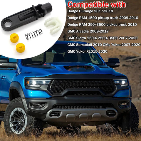 Beefed Up Durable Transmission Shifter Linkage Cable Bushing Repair Kit For GMC Chevy Silverado shown with compatible vehicles