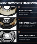 Trailer electric brake drum assembly, 12x2 in, 8-hole, 6.5 in bolt circle for 7,000-lb axle, Amazon brand.