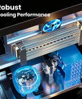Cooling system components of the Commercial Undercounter Refrigerator 20.9 Cubic Foot Three Door Stainless Steel Worktop Cold Storage.