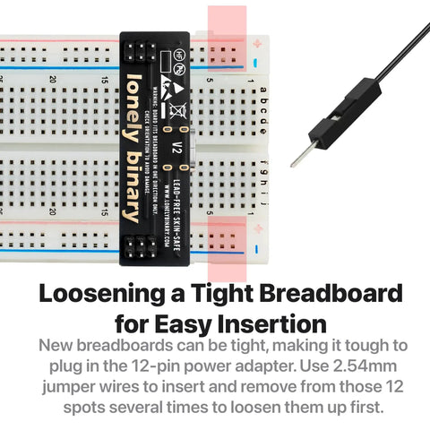 Dope Diy Electronics Kit Packaged With Two Full Size And Two Half Sized Breadboards, USB C power unit, and jumper wires.