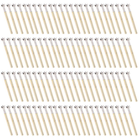 Plum Head Brass Pogo Pin Spring Loaded Test Probe For PCB Burn In And Data Writing 2.36mm Tube Diameter 34mm Length Pro Grade