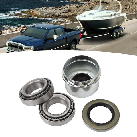 BeefedUp Heavy Duty Trailer Wheel Hub Bearings Kit With L44643 And L44610 Bearings And Race Set 12192TB for boat trailers