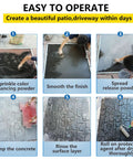 Step-by-step guide using Concrete Stamps Stone Tile Texture Mat For Outdoor Landscaping Dope Realistic Slate Floor Imprint Mold