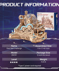 3D Wooden Puzzle Gear Ball Challenge for Adults DIY Marble Run Pinball Machine Model Kit 11.6x7.7x8.1 in