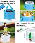 Go To Ultimate 29 Piece Camping Cookware Mess Kit with collapsible bucket and water container shown outdoors