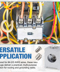 Four Piece Neutral Lug Kit With 4-2/0 Aluminum Ground Lugs for Wiring Connections, high conductivity and corrosion-resistant build.