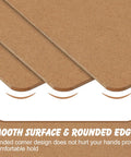 Smooth surface and rounded edges of Six Pack Hardboard Clipboards For Letter Size 8.5 By 11 Inches, Low Profile Clipboards For School Or Office