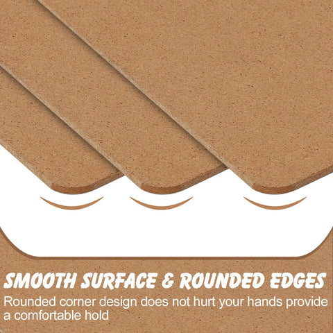Smooth surface and rounded edges of Six Pack Hardboard Clipboards For Letter Size 8.5 By 11 Inches, Low Profile Clipboards For School Or Office