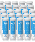25 Pack Activated Carbon Block Water Filter Replacement 5 Micron 10 Inch For Under Sink And Reverse Osmosis Systems Keeps Water Tasting Fresh