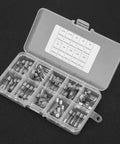 Straight Up 5Mm By 20Mm Glass Fuse Assortment Kit 100 Piece Clear Tube Collection opened, showing sorted fuses in a tray.