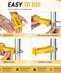 Step-by-step installation of 25 Pack Tube Post Insulators For Electric Fence T Post Extender Insulators Universal Fit