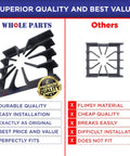 Comparison of superior quality upgraded replacement burner grate fits Viking ranges and flimsy alternative.