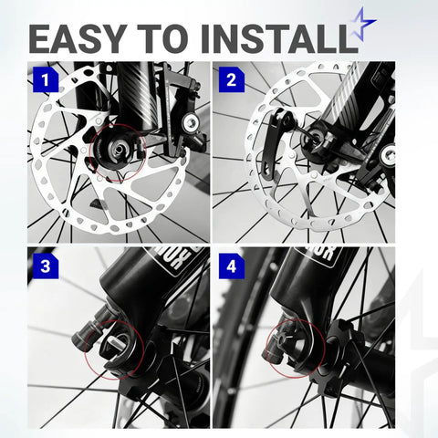 Quick Release Skewer Front And Rear Wheel Axles installation on mountain bike with aluminum alloy clip bolt lever set