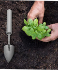 Planting basil with Garden Digging Tool Hand Shovel For Cultivation And Planting No Handle Design Easy Soil Loosening