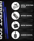 Carbon Fiber Travel Pole For Beach Metal Detecting Shovels Lightweight Universal Handle 3K Carbon Fiber Long Tube Rod