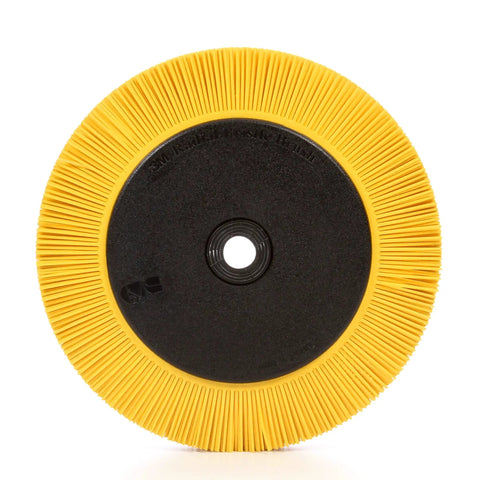 Heavy Duty Radial Bristle Brush With Aluminum Oxide Ceramic Grain Blend For Finishing, Polishing And Deburring Complex Parts, front view