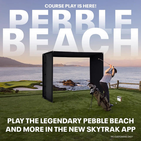 Portable Golf Launch Monitor With Real Time Feedback And Photometric Tech for on-course simulation at Pebble Beach