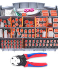 Deutsch DT Connector Kit 540 Piece Set With KN16 Crimper And Removal Tool for automotive electrical wiring
