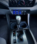 Toyota 12V Push Button Ditch Lights Switch With Wire Kit Replacement SPST On Off installed in vehicle dashboard
