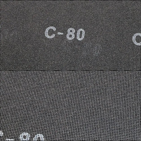 17 Inch Sanding Screen Discs 80 Grit For Wood Floors Silicon Carbide Mesh Black Close-up