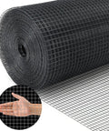 Dang Tough 19 Gauge PVC Vinyl Coated Hardware Cloth 1/2 Inch Mesh 48 By 100 Foot Fence Roll, showing roll and mesh detail.
