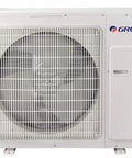24000 BTU Wall Mount Ductless Mini Split Air Conditioner And Heat Pump showing outdoor unit with a fan for cooling.