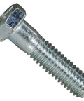 Grade 5 Hex Cap Screws 3/8-16 X 1-1/2 Inch Zinc Plated Steel Fasteners Built Tough For Garage Grind And Heavy Duty Construction Projects 100 Piece Kit close-up view