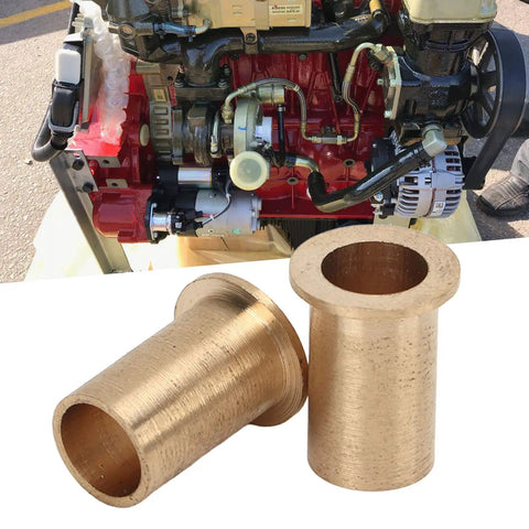 2 Pack Beefed Up Brass Rustproof Self Lubricating Throttle Shaft Linkage Bushings for 12V Diesel Engines 1989 1998 Crank Throttle Shaft Bushings For Industrial Equipment brass bushings on diesel engine