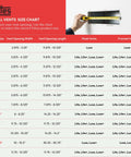 Size chart for Drywall Pro Flush Wall Vent Cover 4x12 Inch For AC And Heat HVAC with measurements for Luxe and Lite models.