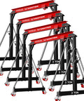 Heavy Duty 3 Ton Gantry Crane 6600 Lbs Shop Hoist Adjustable Height Steel I Beam Portable Workshop Crane on wheels.