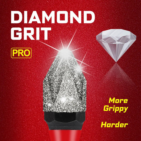 Close-up of a diamond-coated PH2 screwdriver bit, part of Diamond Coated Impact Screwdriver Bit Set With 20 Pieces.