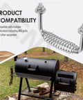 Five And Three Eighths Inch Spring Handle With One Half Inch Rod For BBQ Grills And Wood Stoves Bolt On Mount Heavy Duty