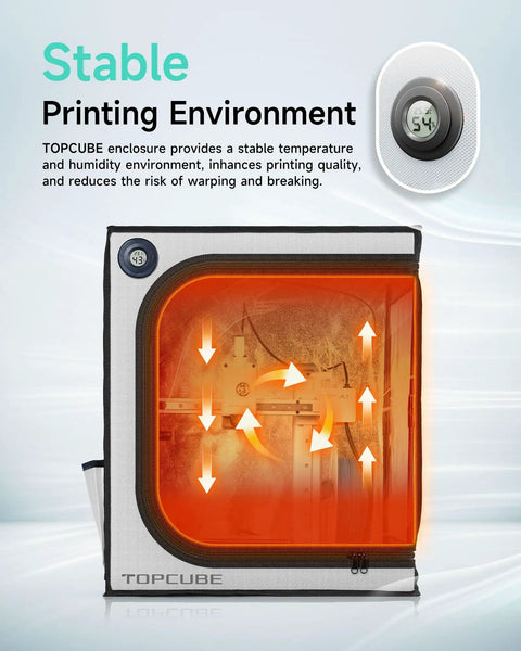Heavy Duty 3D Printer Enclosure For Bambu Lab A1 Mini With Integrated Led And Temp Control Built To Keep Your Workspace Chill And Crush All Warping Stress For Nailed Prints Daily In Sleek Light Grey
