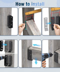 Installation of Beefy Heavy Duty Metal Deck Railing Bracket Connector for Vinyl Fence Panels to Posts Adjustable Mount