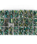 Must Have 460 Piece Capacitor Assortment Kit With 24 Values, 1uF To 1500uF, 6.3V To 50V Aluminum Electrolytic Caps, DIP Box
