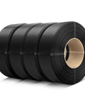 Petg 3D Printer Filament Refill 1.75mm 4 Pack 1kg Each Black Compatible With Bambu Lab And Sunlu Reusable Spools