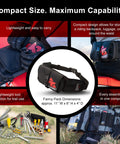 Compact Must Have Trail Saver Tool Kit With Fanny Pack Or Tri Fold Case Axle Wrench 17mm 24mm CRV Steel Hand Tools