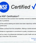 NSF Certified logo for Food Grade Mineral Oil For Wood Cutting Boards And Butcher Blocks Gallon Size Perfect For Stainless Steel Kitchen