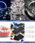 800Ml Ultrasonic Cleaner With Timer 40KHz Digital Jewelry Cleaner Sonic Cleaning Machine For Jewelry Watches Rings Coins And Diamonds 35W SUS304 Parts Cleaner That Delivers Beast Cleaning Power, showing glass parts, jewelry, watch, false teeth, electronic components, mini tools