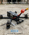 Beefy Long Range RHCP FPV Antenna For 5.8GHz Drones, installed on racing quadcopter, 150mm IPEX UFL, 2.5 dBi gain