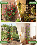 Heavy Duty Metal Garden Trellis For Outdoor Climbing Plants 60 Inch Tall 33 Inch Wide Built To Last Plant Support in multiple uses