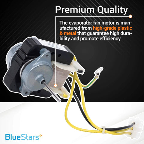 Refrigerator Condenser Fan Motor Replacement Fits GE Hotpoint Models durable design, plug and play, high-grade plastic and metal