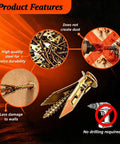 All In One 180 Piece Self Drilling Drywall Anchors Kit With 90 Winged Anchors And 90 Screws For Gypsum Board Sheetrock
