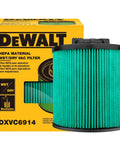 DXVC6914 HEPA Cartridge Filter For 6 To 16 Gallon Wet And Dry Shop Vac Replacement with packaging