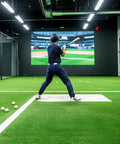Indoor Batting Cage Turf Mat Set For Baseball And Softball Practice, Realistic 0.4 Inch Pile Height Synthetic Grass