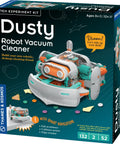 Dusty Robot Vacuum Cleaner STEM Kit Build Your Own Desktop Robotic Vacuum With Sensors Smart Navigation Edge Tracking And Movable Probe Arm Kid Friendly Educational Toy For Ages Eight Plus Or Adults boxed STEM experiment kit
