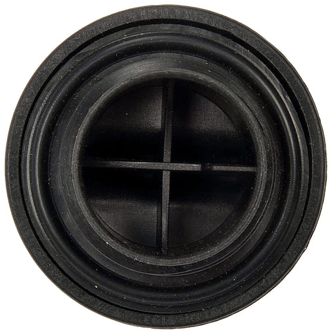 Close-up of Engine Oil Filler Cap Replacement for Lexus Scion and Toyota Models. Direct fit design shown from top angle.