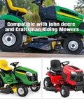 Front Tire And Wheel Assembly 15x6.00-6 For Riding Mower And Lawn Tractor, 4 Ply Pneumatic With Turf Tread, 2 Pack on tractors